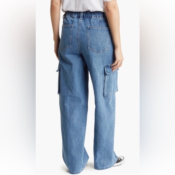 Obey Women’s High Waist Cargo Cotton Jeans Pants Size 30 NWT - Picture 3 of 11